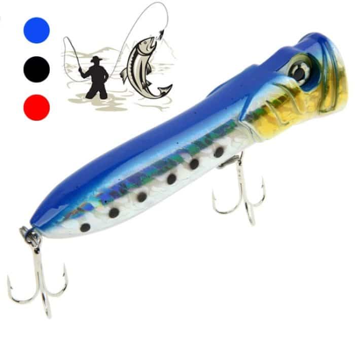 Shrimp Mouth Typ Wasseroberfläche Popper Lure Hit Wasserwellen Climb Fishing Bait, zufällige Farbabgabe – Bild 1