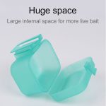 Kunststoff Live Regenwurm Angelgerät Box Bug Shrimp Bait Box (grün) – Bild 4