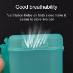 Kunststoff Live Regenwurm Angelgerät Box Bug Shrimp Bait Box (grün) – Bild 5