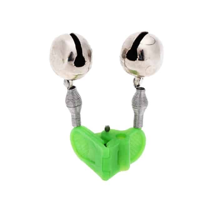 10 PCS Angelzubehör Twin Bells Clip On Angelrute Angelköder Alarm, zufällige Farbabgabe – Bild 2