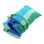 Blue Stripe Single Widening Camping Outdoor Canvas Hängematte, Größe: 190 cm x 100 cm – Bild 5