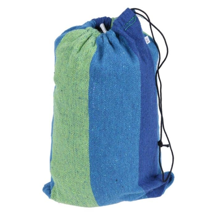 Blue Stripe Single Widening Camping Outdoor Canvas Hängematte, Größe: 190 cm x 100 cm – Bild 6