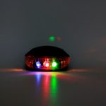 Shell Shape Bicycle Safety Heckwarnrücklicht mit 2 Laserstrahlen und bunten Lichtern – Bild 8