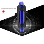 AQY-093 Abnehmbares, über USB wiederaufladbares LED-Fahrradrücklicht – Bild 4