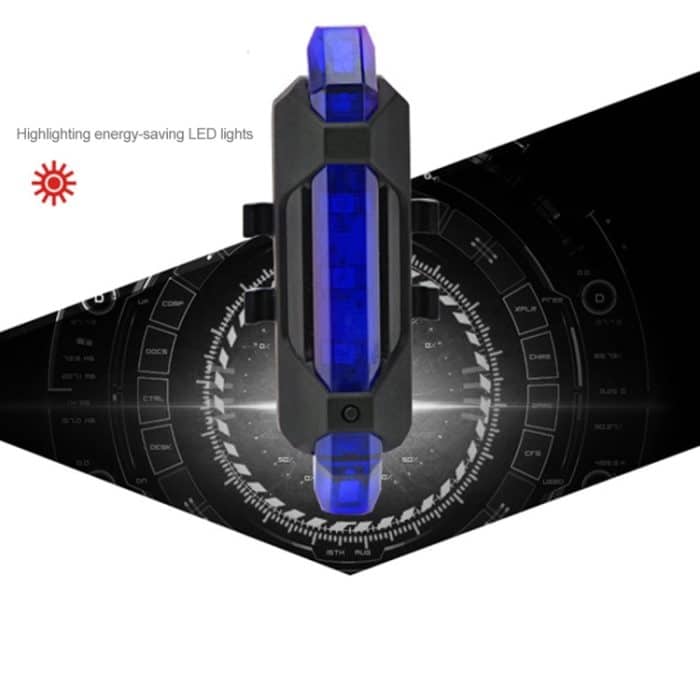 AQY-093 Abnehmbares, über USB wiederaufladbares LED-Fahrradrücklicht – Bild 4