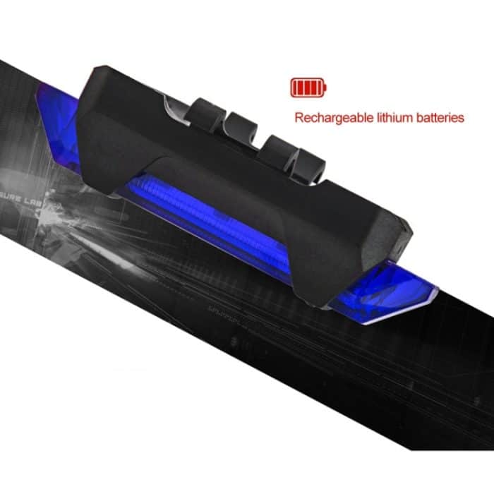 AQY-093 Abnehmbares, über USB wiederaufladbares LED-Fahrradrücklicht – Bild 5