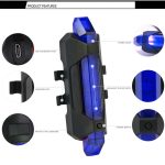 AQY-093 Abnehmbares, über USB wiederaufladbares LED-Fahrradrücklicht – Bild 8