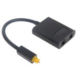EMK Digital Toslink Optical Fiber Audio Splitter 1 auf 2 Kabeladapter für DVD-Player, 1 to 2 – Bild 2