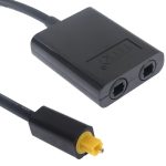 EMK Digital Toslink Optical Fiber Audio Splitter 1 auf 2 Kabeladapter für DVD-Player, 1 to 2 – Bild 4