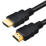 1,8 m HDMI 19-poliger Stecker auf HDMI 19-poliger Stecker, 1.3-Version, Unterstützung für HD-TV / Xbox 360 / PS3 usw. (schwarz + vergoldet)