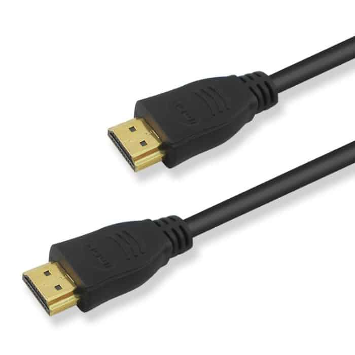 50 cm HDMI 19-poliges Stecker-zu-HDMI 19-poliges Steckerkabel, Version 1.3, Unterstützung für HD-TV / Xbox 360 / PS3 usw. (schwarz + vergoldet) – Bild 1