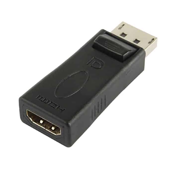 DisplayPort-Stecker auf HDMI-Buchse (schwarz) – Bild 1