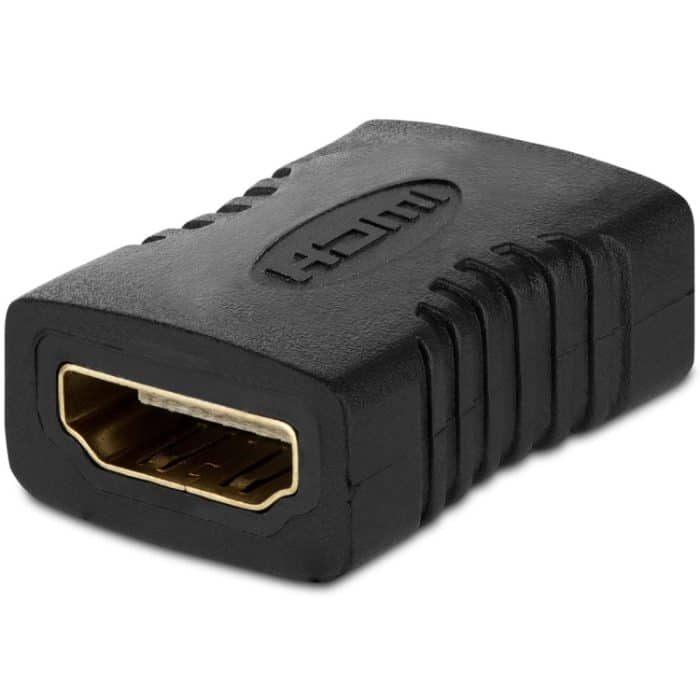 HDMI 19 Pin Buchse auf HDMI 19Pin Buchse Adapter (schwarz) – Bild 1
