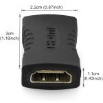 HDMI 19 Pin Buchse auf HDMI 19Pin Buchse Adapter (schwarz) – Bild 3