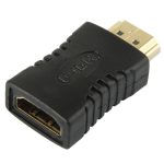 Vergoldeter HDMI 19-poliger Stecker-auf-Buchse-Adapter, HDMI Male to Female