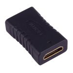 Mini-HDMI-Buchse auf Mini-HDMI-Buchse (vergoldet) (schwarz)