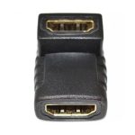 HDMI-Winkelkoppler (weiblich zu weiblich) - 90 Grad (vergoldet) (schwarz) – Bild 2
