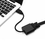 20 cm HDMI 19 Pin Stecker auf VGA Buchse Kabeladapter (schwarz) – Bild 5