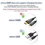 1,8 m vergoldetes 3D 1080P Micro HDMI-Stecker-zu-HDMI-Stecker-Kabel für Mobiltelefon, Kameras, GoPro – Bild 11