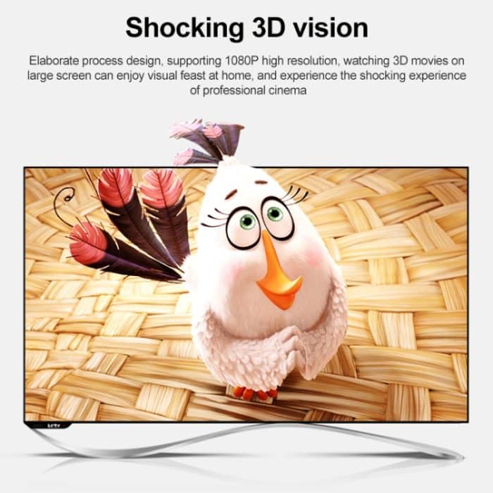 Vergoldetes Micro-HDMI-Stecker-HDMI-Steckerkabel, Version 1.4, Länge: 1 m (weiß) – Bild 5