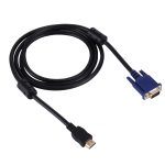 1,8 m HDMI-Stecker auf VGA-Stecker 15-poliges Videokabel (schwarz) – Bild 2