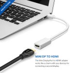 Full HD 1080P Mini DisplayPort Stecker auf HDMI Buchse Kabeladapter, Länge: 20 cm – Bild 4