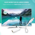 Full HD 1080P Mini DisplayPort Stecker auf HDMI Buchse Kabeladapter, Länge: 20 cm – Bild 5