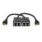 HDMI Extender von Cat5e / 6 LAN-Kabel 30M / 1080P (schwarz) – Bild 2