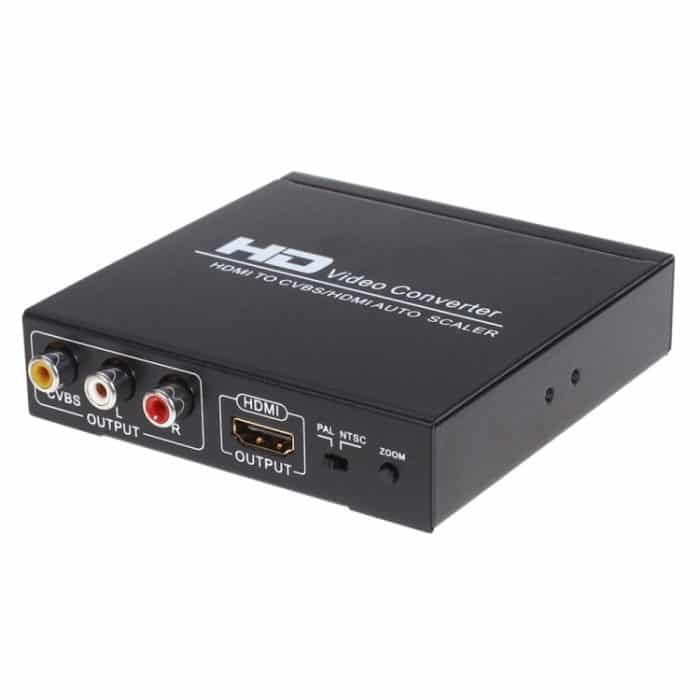 NK-10II HDMI zu HDMI / CVBS / AV Scaler Box Videokonverter (schwarz) – Bild 1