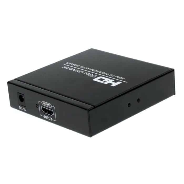 NK-10II HDMI zu HDMI / CVBS / AV Scaler Box Videokonverter (schwarz) – Bild 2