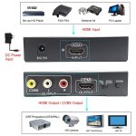 NK-10II HDMI zu HDMI / CVBS / AV Scaler Box Videokonverter (schwarz) – Bild 5