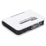 1080P HDMI zu VGA Adapter Digital zu Analog Video Audio Konverter Kabel für Xbox 360 PS3 PS4 PC Laptop TV Box Projektor (weiß)
