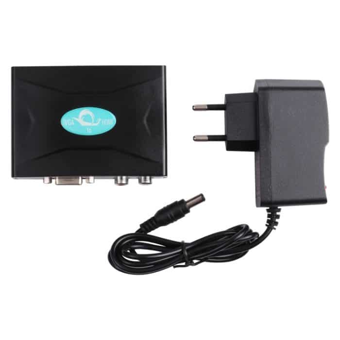 VGA bis HDMI-Konverter mit Audio (FY1316) (Schwarz) – Bild 5