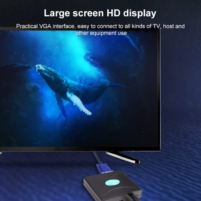 VGA bis HDMI-Konverter mit Audio (FY1316) (Schwarz) – Bild 8