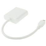 22 cm Micro HDMI-Stecker auf VGA-Buchse Videoadapterkabel, unterstützt Full HD 1080P – Bild 2