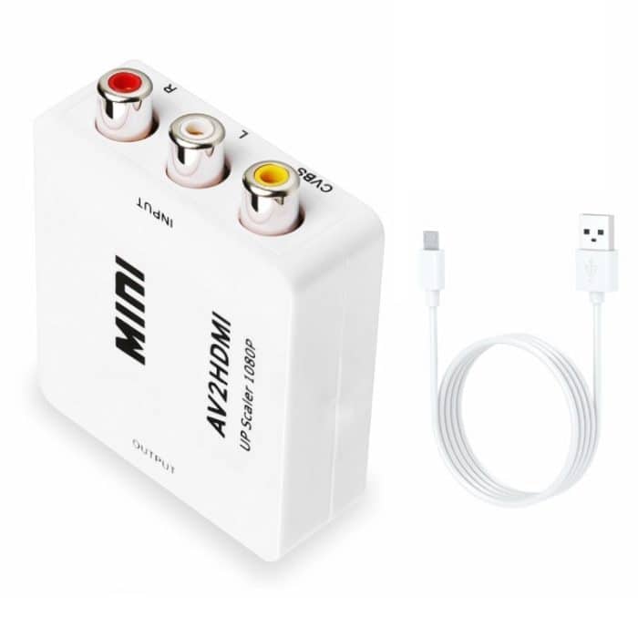 Mini CVBS / L + R Audio zu HDMI Konverter Adapter – Bild 4