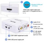 Mini CVBS / L + R Audio zu HDMI Konverter Adapter – Bild 6