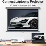 22 cm Full HD 1080P Micro HDMI-Stecker auf VGA-Buchse Videoadapterkabel mit Audiokabel (schwarz) – Bild 5