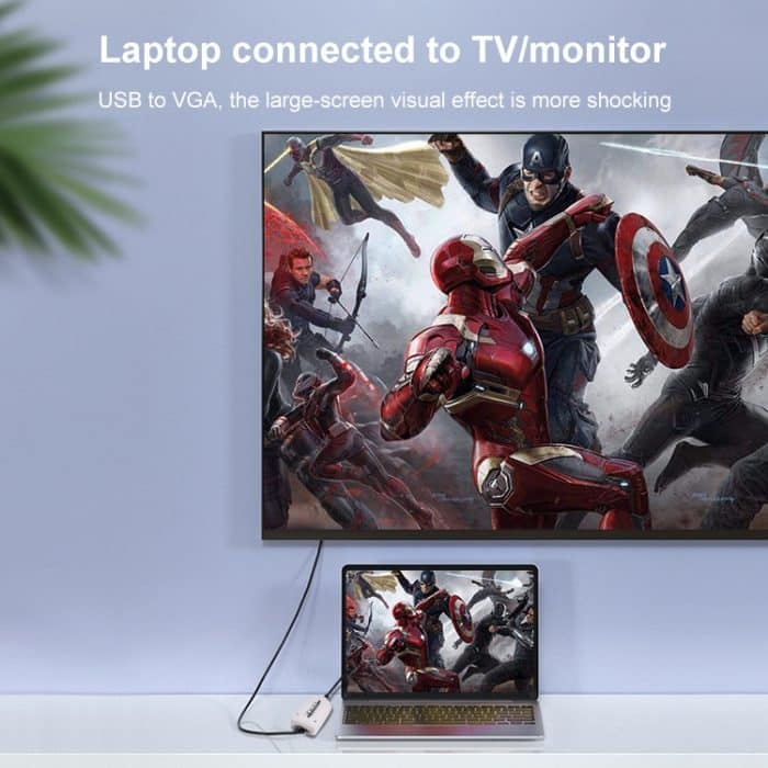 USB-zu-VGA-Multi-Monitor / Multi-Display-Adapter, externe USB 2.0-Grafikkarte – Bild 7