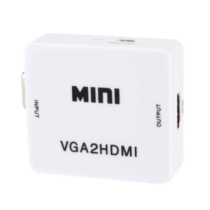 1080P Mini VGA zu HDMI Audio Video Konverter für HDTV, PC, Laptop und DVD – Bild 2