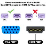 1080P Mini VGA zu HDMI Audio Video Konverter für HDTV, PC, Laptop und DVD – Bild 4