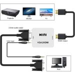 1080P Mini VGA zu HDMI Audio Video Konverter für HDTV, PC, Laptop und DVD – Bild 5