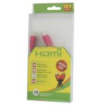 1,5 m vergoldetes HDMI-auf-HDMI-19-Pin-Flachkabel, 1.4-Version, unterstützt Ethernet, 3D, 1080P, HD-TV/Video/Audio usw, Length: 1.5m (Magenta) – Bild 4