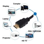 1,5 m vergoldetes HDMI- bis 19-poliges HDMI-Kabel, Version 1.4, Unterstützung von 3D / HD-TV / XBOX 360 / PS3 / Projektor / DVD-Player usw. – Bild 3
