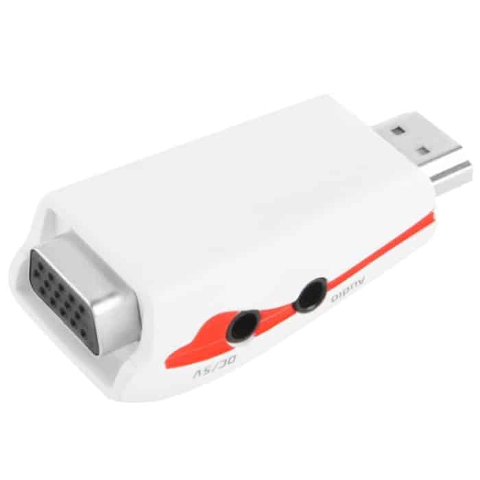 S-PC-0470.jpg Full HD 1080P HDMI zu VGA Adapter für Strom und Audio – Bild 1