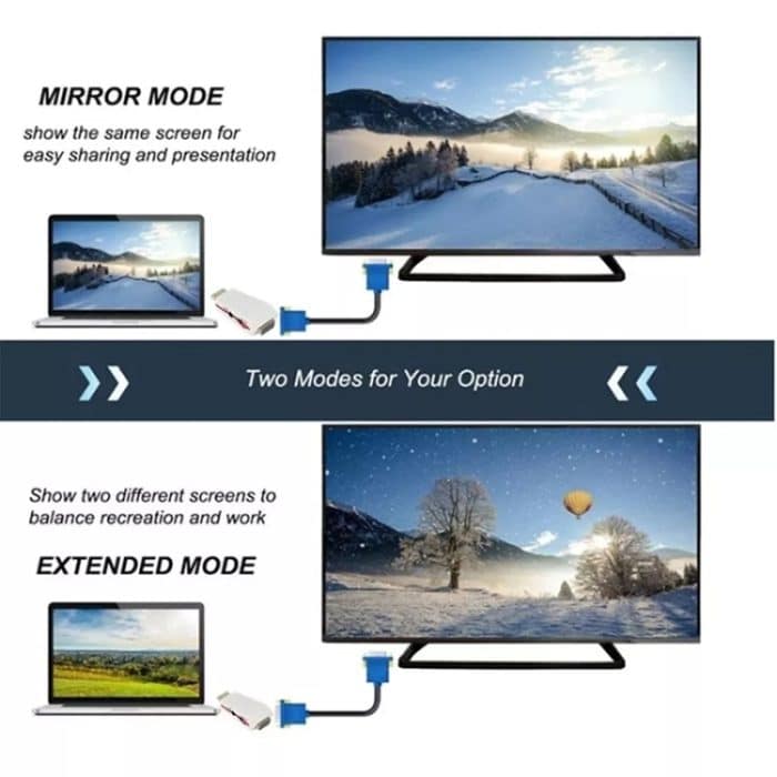 Full HD 1080P HDMI zu VGA Adapter für Strom und Audio – Bild 6