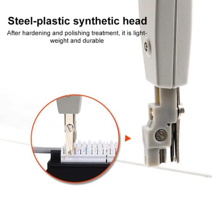 RJ45 / RJ12 / RJ11-Netzwerk BT-Telefonbuchse Multi Punch Insertion Tool (Weiß) – Bild 4