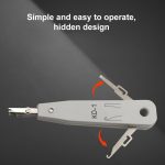 RJ45 / RJ12 / RJ11-Netzwerk BT-Telefonbuchse Multi Punch Insertion Tool (Weiß) – Bild 6