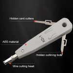 RJ45 / RJ12 / RJ11-Netzwerk BT-Telefonbuchse Multi Punch Insertion Tool (Weiß) – Bild 7