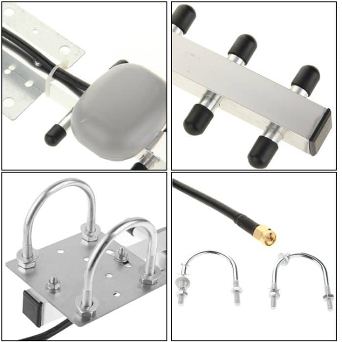 Hochverstärkender 28-dBi-SMA-Stecker 4G 696-960 MHz / 1710-2690 MHz Yagi-Antenne – Bild 3